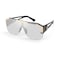 FEISEDY Square Oversized Sunglasses for Men Women Flat Top Shield One Piece Lens Sun Glasses Shades B2765