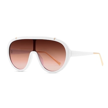 FEISEDY Sunglasses Women Oversized One Piece Frame UV400 Sun Glasses Trendy Retro Shades B2580
