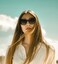 FEISEDY Trendy Polarized Women Sunglasses Retro Womens Square Cat Eye Sun Glasses B4134