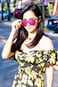 FEISEDY Trendy Rimless Mirrored One Piece Lens Sunglasses Reflective Sun Glasses B4114 Purple Mirror 62