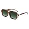 FEISEDY Vintage Square 70s Flat Aviator Sunglasses Women Men Classic Retro Stylish Frame UV400 Sunglasses B2622