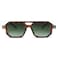 FEISEDY Vintage Square 70s Flat Aviator Sunglasses Women Men Classic Retro Stylish Frame UV400 Sunglasses B2622