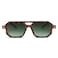 FEISEDY Vintage Square 70s Flat Aviator Sunglasses Women Men Classic Retro Stylish Frame UV400 Sunglasses B2622