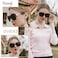 FEISEDY Womens Fashion Sunglasses Oversized Square Frame with Pearl Sparkling Polarized UV Protection B2821