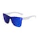 FEISEDY Womens Sunglasses Trendy Mirrored One Piece Lens Men Reflective Sun Glasses B4114