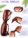 Flutesan 24 Pairs Rectangle y2k Sunglasses Small Square Retro for Women Men Neon Vintage Rectangular Narrow Sun Glasses Y2k Eyewear 12 Styles