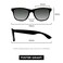 Foster Grant Womens Sublime Sunglasses Black 57mm US