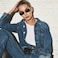 Fozono Retro Frameless Rectangle Sunglasses Womens Trendy Narrow Small Frame Spring Hinge UV Protection FZN905 Gold FrameGray Lens