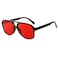 Freckles Mark Vintage Retro 70s Sunglasses for Women Men Classic Large Square Aviator Trendy Glasses Red 60