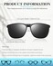 Frienda 3 Pair Oversize Clipon Sunglasses Large TR90 Frame Flip up Driving Glasses for Women MenBlack Gray