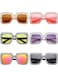 Frienda Diamond Crystal Oversized Sunglasses Bling Square Rhinestone Frame Sunglasses for WomenClassic Colors6 Pairs