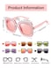Frienda Diamond Crystal Oversized Sunglasses Bling Square Rhinestone Frame Sunglasses for WomenClassic Colors6 Pairs