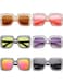 Frienda Diamond Crystal Oversized Sunglasses Bling Square Rhinestone Frame Sunglasses for WomenClassic Colors6 Pairs