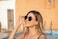 GEELOOK Round Sunglasses for Women Men Oversized Circle Mirrored Hippie Hipster Polarized Sunglasses Metal Frame Black Matte FrameBlack Lens