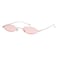 GIFIORE Oval Sunglasses Vintage Retro 90s Small Oval Designer Sun Glasses for Women Men SilverYellow