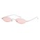 GIFIORE Oval Sunglasses Vintage Retro 90s Small Oval Designer Sun Glasses for Women Men SilverYellow