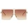 GRFISIA Square Oversized Sunglasses for Women Men Flat Top Fashion Shades