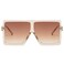 GRFISIA Square Oversized Sunglasses for Women Men Flat Top Fashion Shades