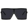 GRFISIA Square Oversized Sunglasses for Women Men Flat Top Fashion Shades