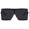 GRFISIA Square Oversized Sunglasses for Women Men Flat Top Fashion Shades