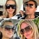 GRFISIA Square Oversized Sunglasses for Women Men Flat Top Fashion Shades