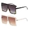 GRFISIA Square Oversized Sunglasses for Women Men Flat Top Fashion Shades