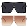 GRFISIA Square Oversized Sunglasses for Women Men Flat Top Fashion Shades