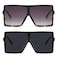 GRFISIA Square Oversized Sunglasses for Women Men Flat Top Fashion Shades