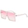 GRFISIA Square Oversized Sunglasses for Women Men Flat Top Fashion Shades