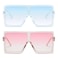 GRFISIA Square Oversized Sunglasses for Women Men Flat Top Fashion Shades