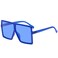 GRFISIA Square Oversized Sunglasses for Women Men Flat Top Fashion Shades