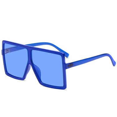 GRFISIA Square Oversized Sunglasses for Women Men Flat Top Fashion Shades