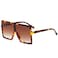 GRFISIA Square Oversized Sunglasses for Women Men Flat Top Fashion Shades