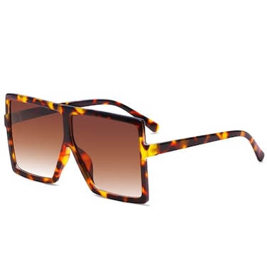 GRFISIA Square Oversized Sunglasses for Women Men Flat Top Fashion Shades