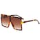 GRFISIA Square Oversized Sunglasses for Women Men Flat Top Fashion Shades