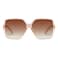 GRFISIA Square Oversized Sunglasses for Women Men Flat Top Fashion Shades