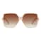 GRFISIA Square Oversized Sunglasses for Women Men Flat Top Fashion Shades
