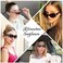 HAOLOTA Polarized Sunglasses for Women Rhinestone Wrap Around Sunglasses with UV400 Protection