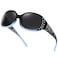 HAOLOTA Polarized Sunglasses for Women Rhinestone Wrap Around Sunglasses with UV400 Protection