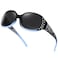HAOLOTA Polarized Sunglasses for Women Rhinestone Wrap Around Sunglasses with UV400 Protection