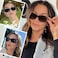 HAOLOTA Womens Polarized Sunglasses Fashionable Wraparound Butterfly Design with UV400 Protection