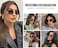 HEPTAGRAM 7 Heptagram Rimless Rectangle Sunglasses for Men Women Small Narrow Square Shades Frameless 70s 90s Eyewear Sun Glasses Gradient Grey