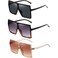 Hilbalm 3 pieces sunglasses for Women and Men Large Frame Retro Square glasses3 Pack blackLeopardorange