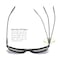 Htms Square Aluminum Magnesium Frame Polarized Sunglasses Vintage Spring Temple Sun Glasses Men Women Retro Driving Eyewear UV400 Ice Blue LensBlack Frame