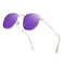 Htms Square Polarized Sunglasses for Men and Women Polygon Mirrored Lens Sun Glasses UV400 ProtectionLeopard FramePurple Lens Mirror