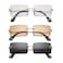 Hycredi Rectangle Sunglasses for MenWomen Small Rimless Square Shade Eyewear RedBlack