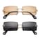 Hycredi Rectangle Sunglasses for MenWomen Small Rimless Square Shade Eyewear Tea Black