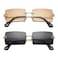 Hycredi Rectangle Sunglasses for MenWomen Small Rimless Square Shade Eyewear Tea Black