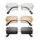 Hycredi Rectangle Sunglasses for MenWomen Small Rimless Square Shade Eyewear Tea White Black