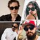 Hycredi Thick Rectangle Sunglasses Women Men Retro Square Chunky Shades 90s Glasses UV400 Protection BlackBrown